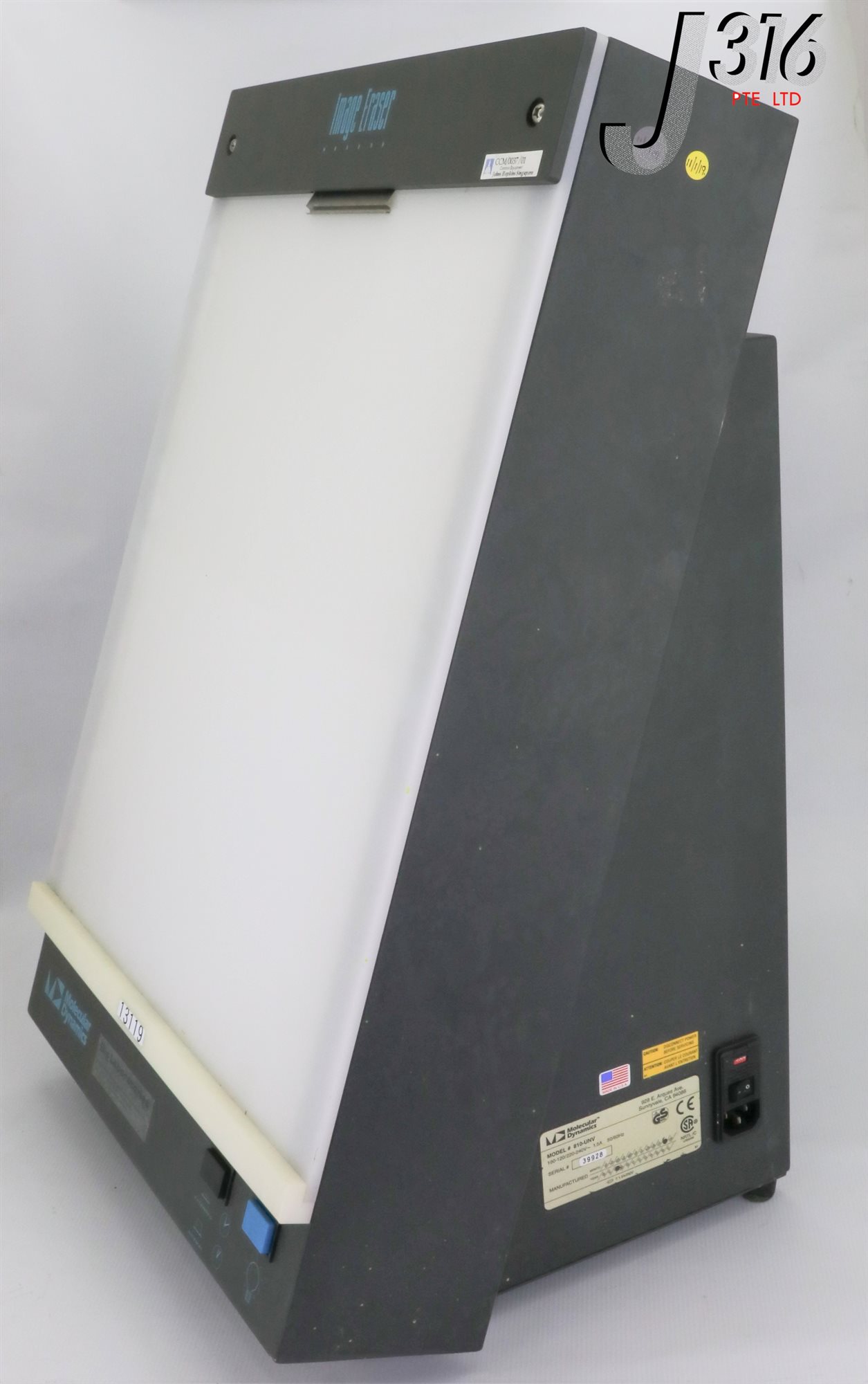 13119 MOLECULAR DYNAMICS PHOSPHOR IMAGE ERASER LIGHT BOX 810-UNV